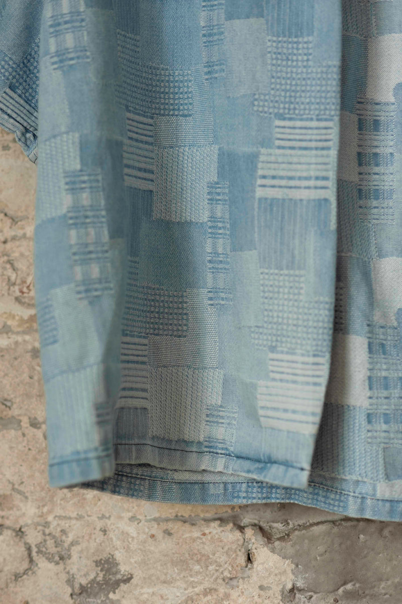 Bleach Wash Denim Camp Shirt