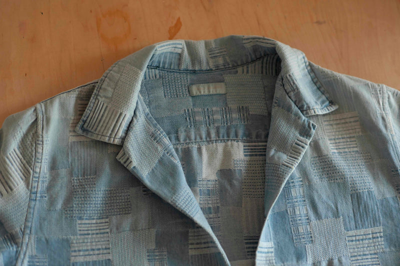 Bleach Wash Denim Camp Shirt