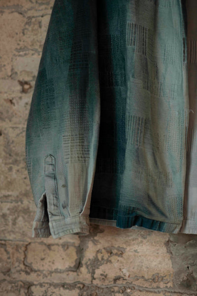 Ocean Wash Denim Longsleeve Camp Shirt