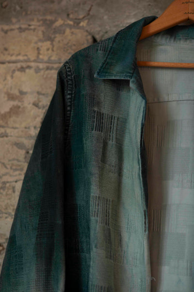 Ocean Wash Denim Longsleeve Camp Shirt