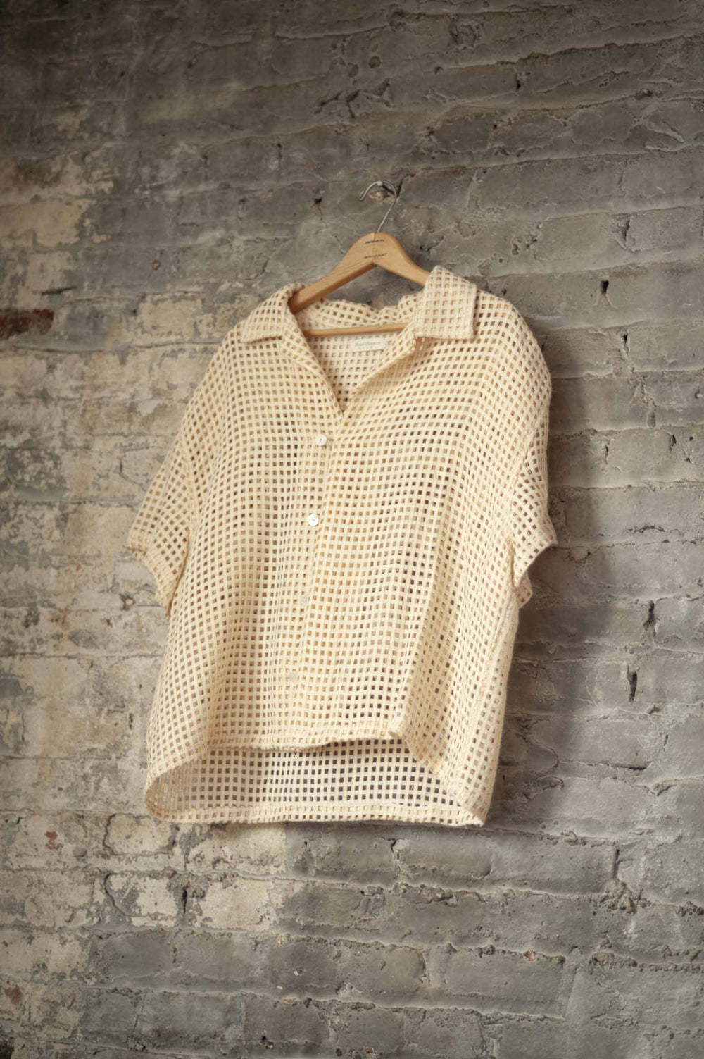 Woven Curtain Camp Shirt