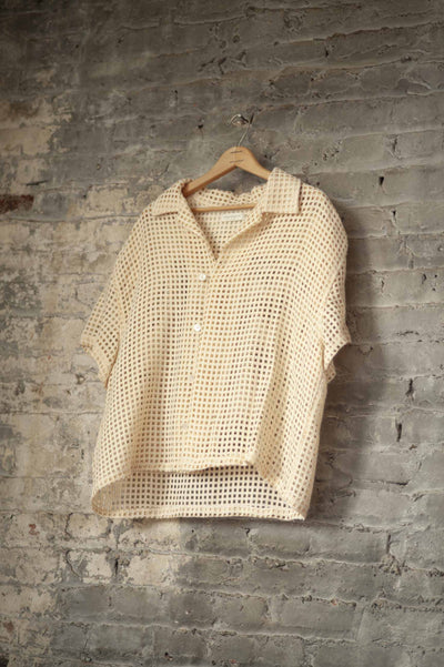 Woven Curtain Camp Shirt