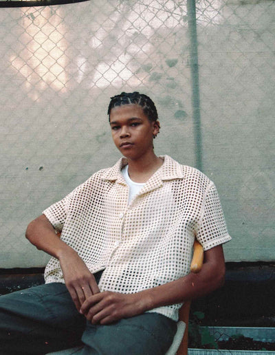 Woven Curtain Camp Shirt