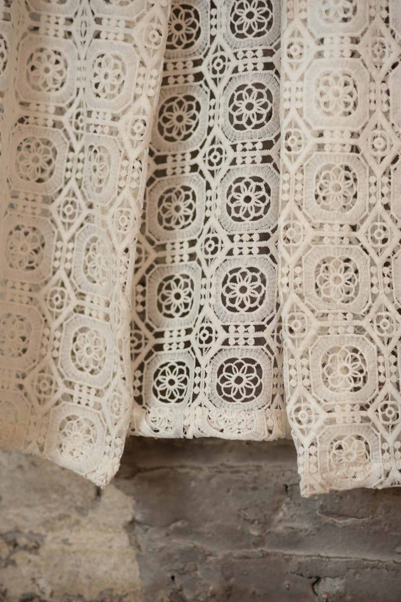 Lace Tablecloth Camp Shirt