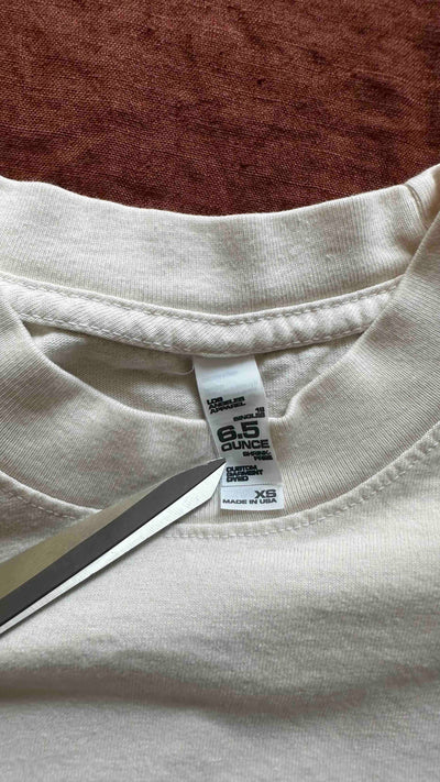 Racing Tee in Antique White