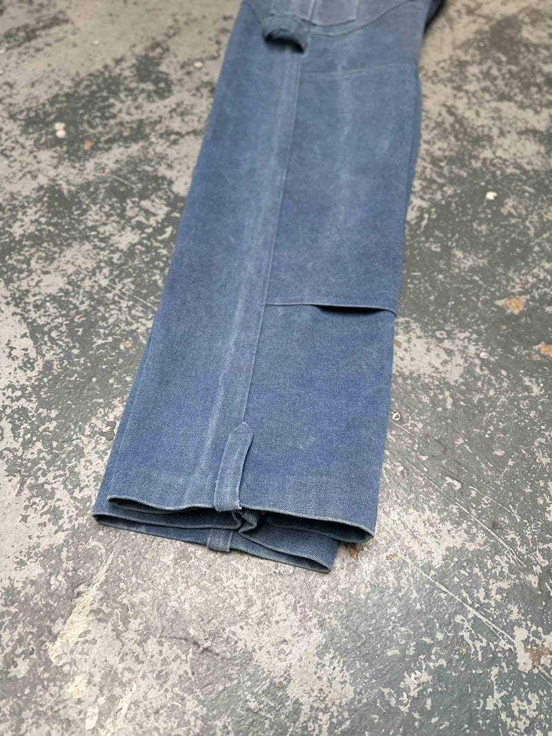 Stonewashed Utility Pocket Pant in Nickel Blue