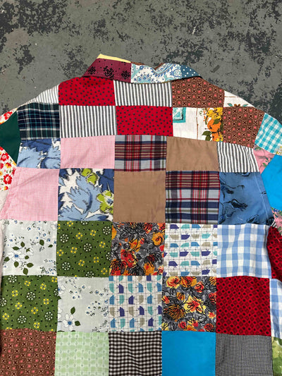 Patchwork Quilt Longsleeve Camp Shirt