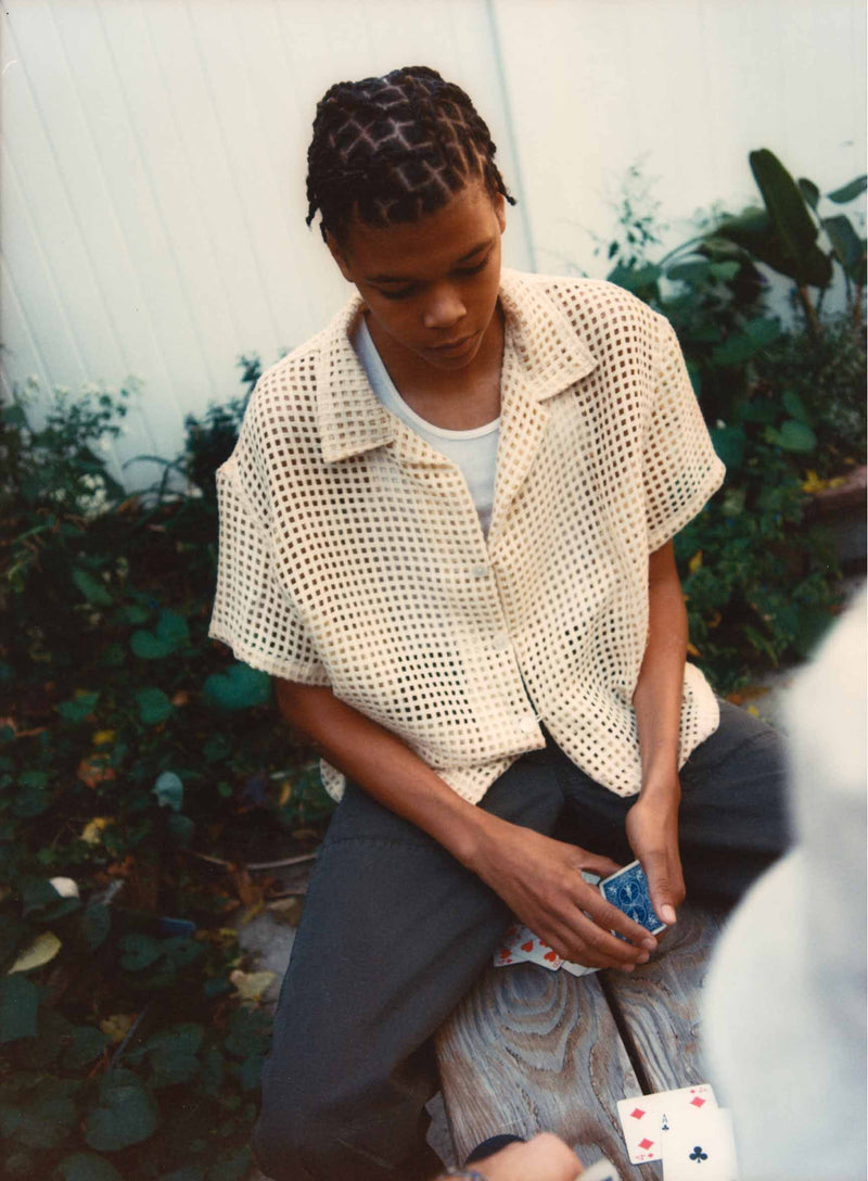 Woven Curtain Camp Shirt