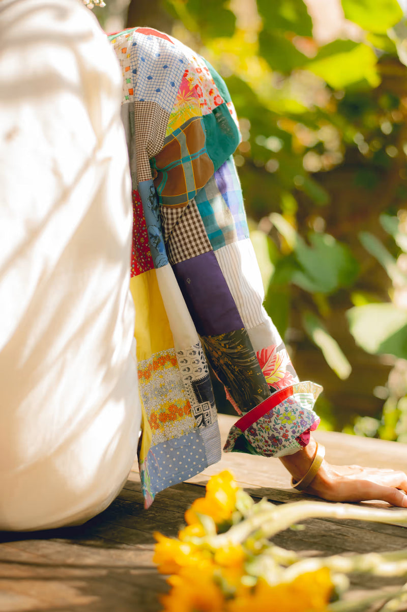 Patchwork Quilt Longsleeve Camp Shirt